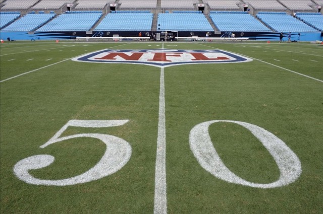 50 yard line NFL football